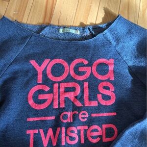 Alternative Apparel Navy Sweatshirt with Pink Graphic Text